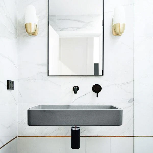 Nood Co Vesl Rectangle Basin Wall Hung - 14 Colours - Image 7