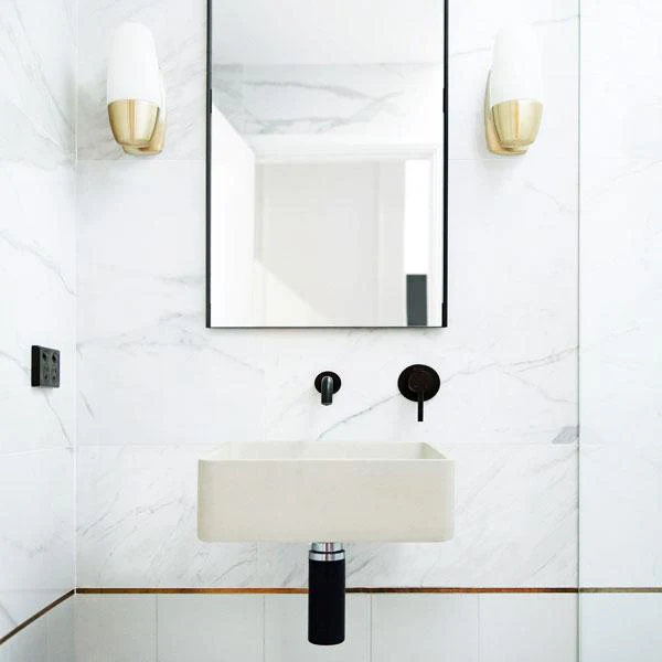 Nood Co Vesl Square Basin Wall Hung - 14 Colours - Image 13