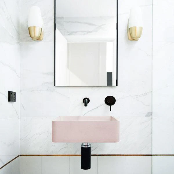 Nood Co Vesl Square Basin Wall Hung - 14 Colours - Image 2