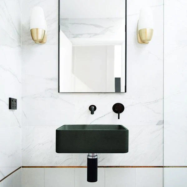 Nood Co Vesl Square Basin Wall Hung - 14 Colours - Image 4