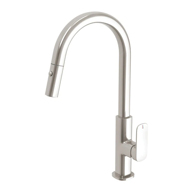 Phoenix Nuage Pull Out Sink Mixer 200mm Lead Free - Brushed Nickel