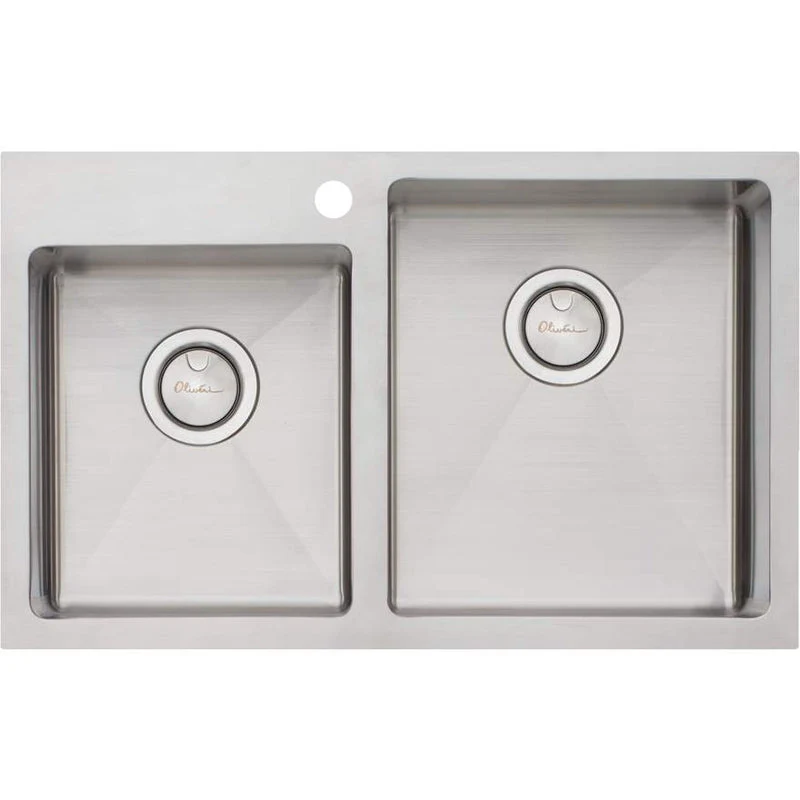 Oliveri Apollo 1 & 3/4 Left Offset Bowl Sink