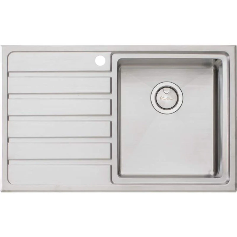 Oliveri Apollo Single Bowl Sink with Left Drainer