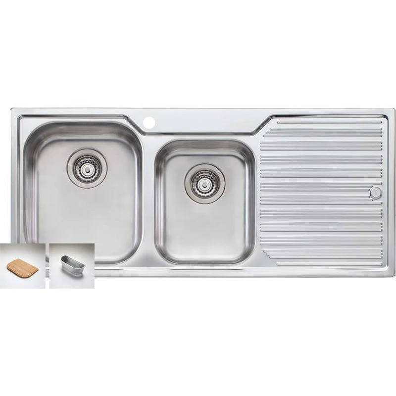 Oliveri Diaz 1 & 3/4 Bowl Sink With Right Hand Drainer - Image 3