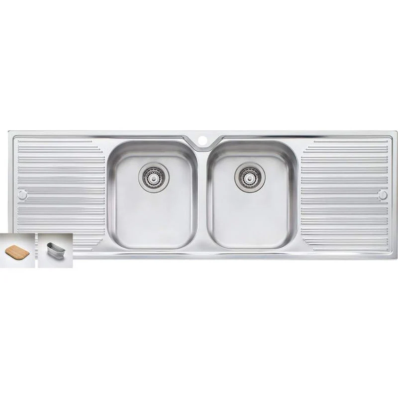 Oliveri Diaz Double Bowl Sink With Double Drainer - Image 3