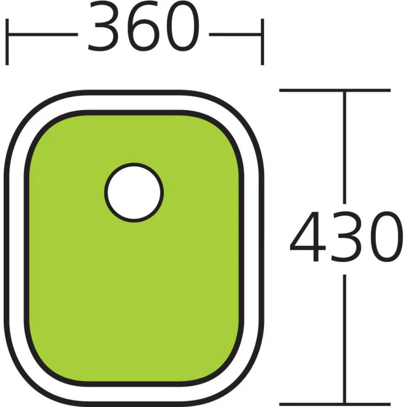 Oliveri Diaz Standard Bowl Undermount Sink - Image 2