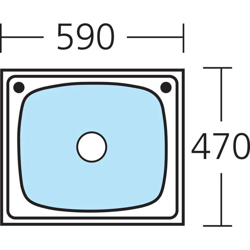 Oliveri Laundry 45L Tub with Rinse Bypass - Image 2