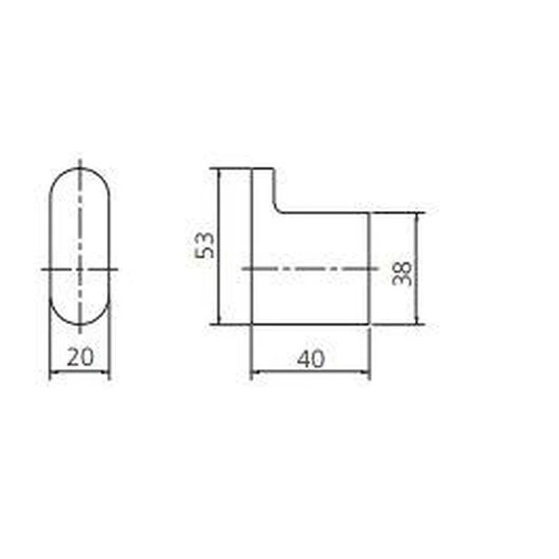 Oliveri Madrid Robe Hook - Brushed Nickel - Image 2