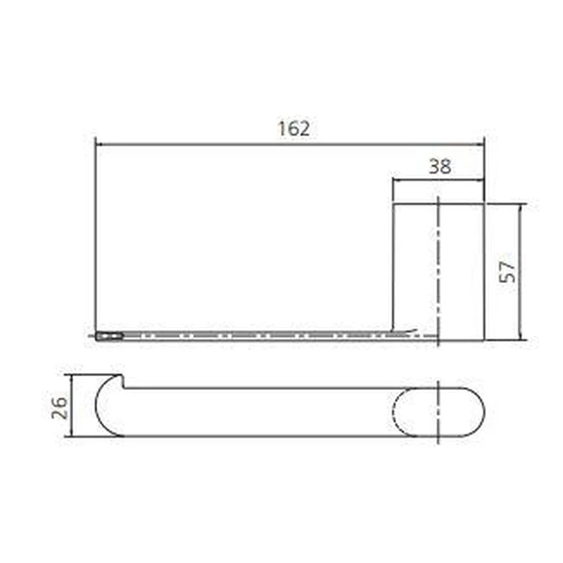 Oliveri Madrid Toilet Roll Holder - Brushed Nickel - Image 2