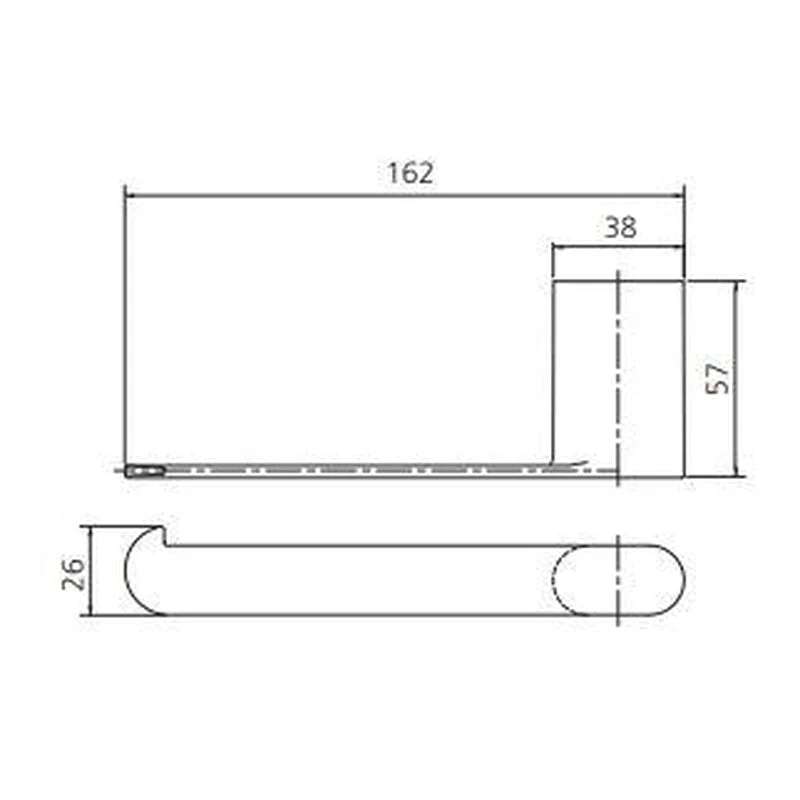 Oliveri Madrid Toilet Roll Holder - Chrome - Image 2