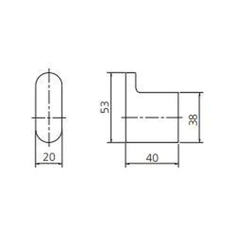 Oliveri Madrid Robe Hook - Black Matte - Image 2