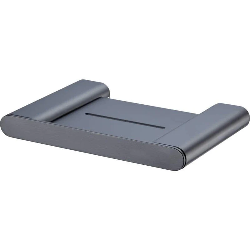 Oliveri Madrid Soap Holder With Shelf - Black Matte
