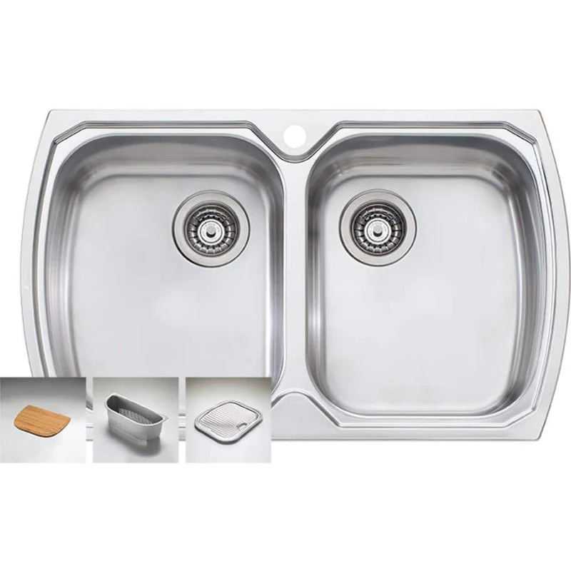 Oliveri Monet Double Bowl Topmount Sink - Image 3