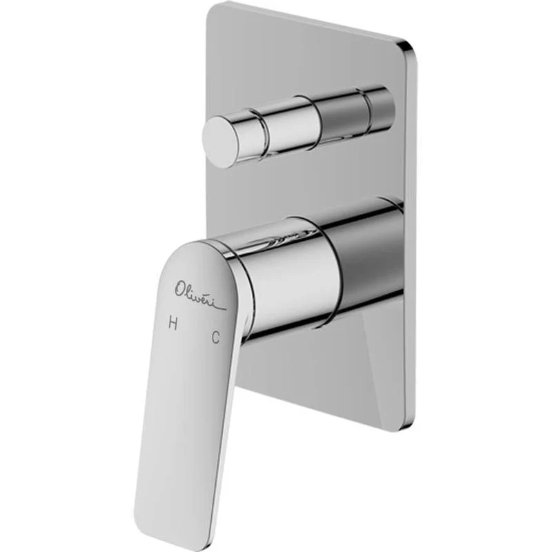 Oliveri Paris Wall Mixer With Diverter - Chrome