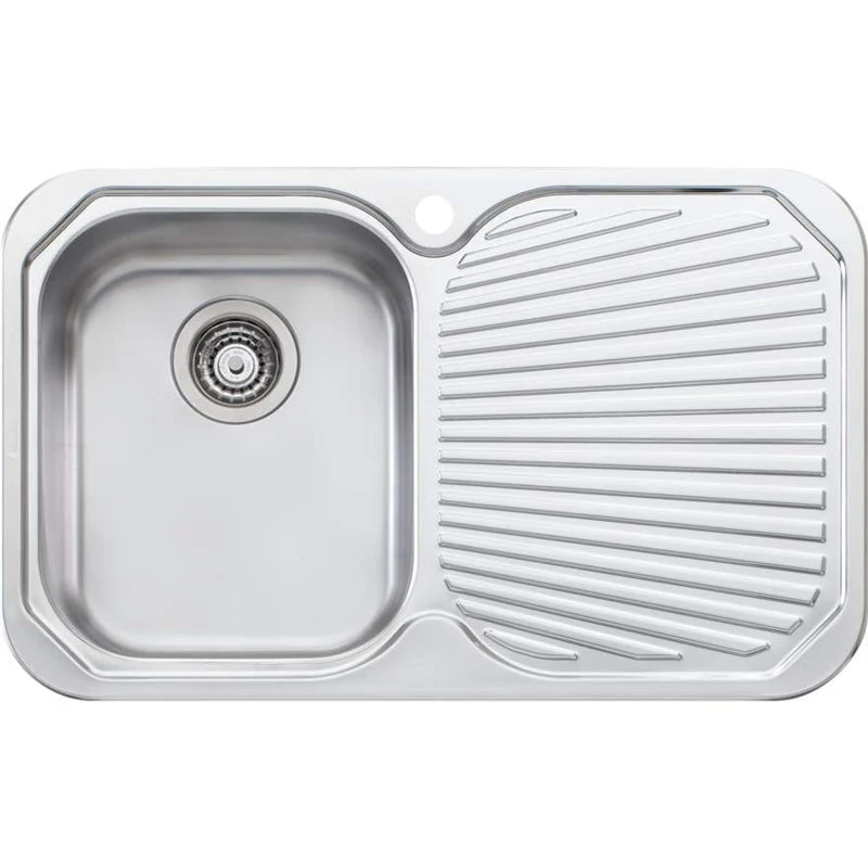 Oliveri Petite Single Bowl Sink With Right Hand Drainer