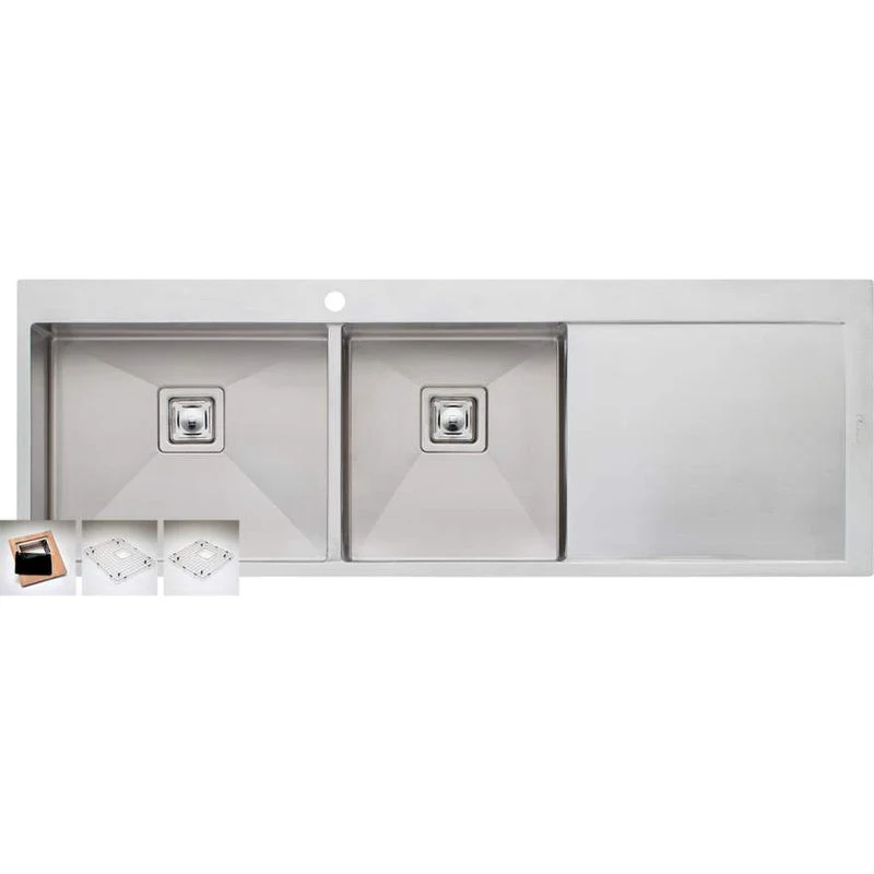 Oliveri Professional Series 1 & 3/4 Bowl Topmount Sink with Left Drainer - Image 3