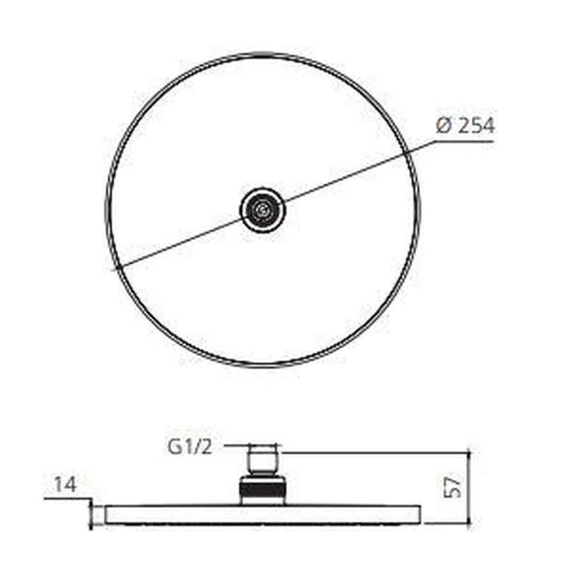 Oliveri Rome Shower Rose - Brushed Nickel - Image 2