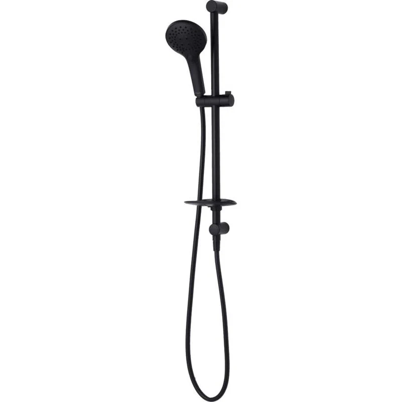 Oliveri Rome Hand Shower With Rail - Black Matte