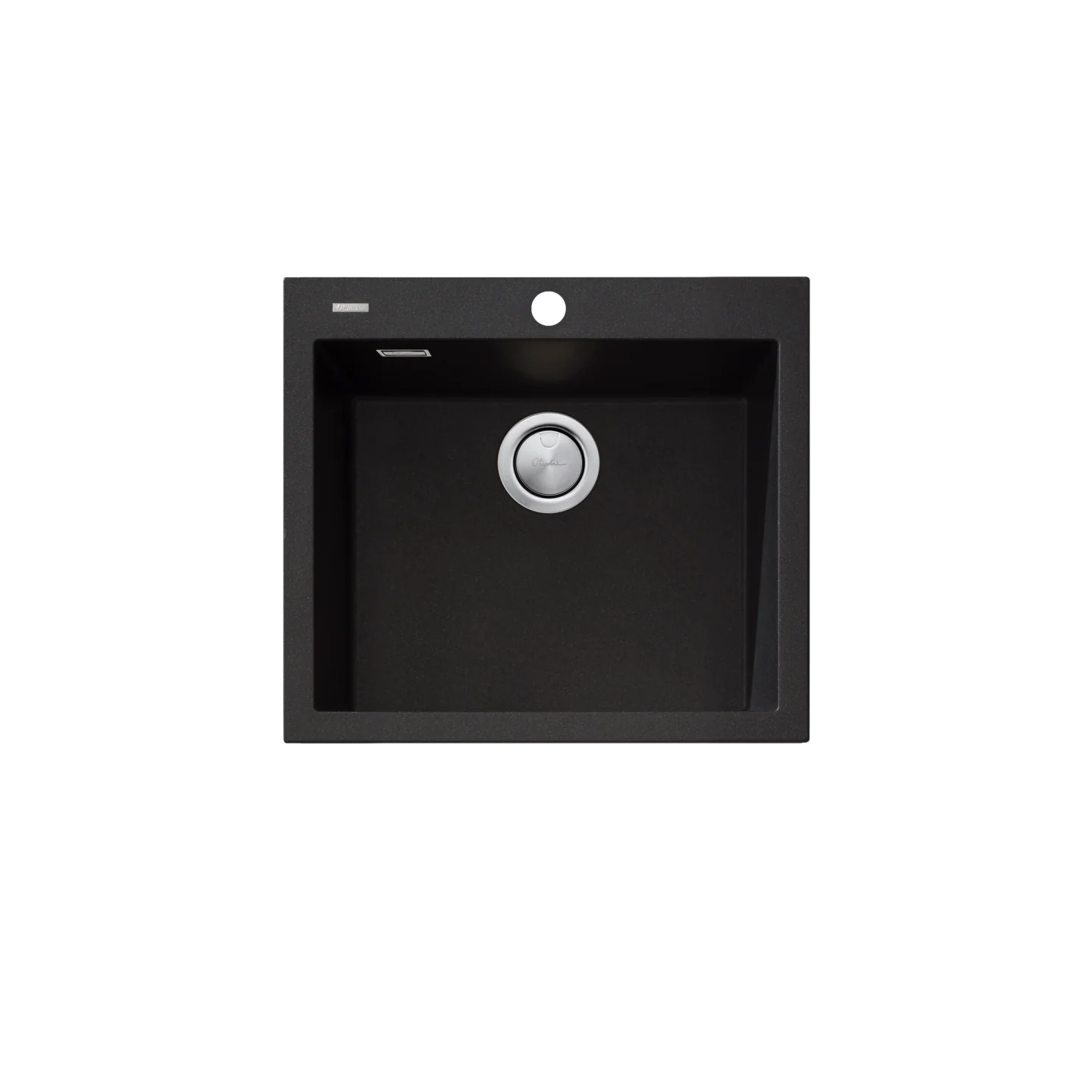 Oliveri Santorini Large Bowl Topmount Sink - Black
