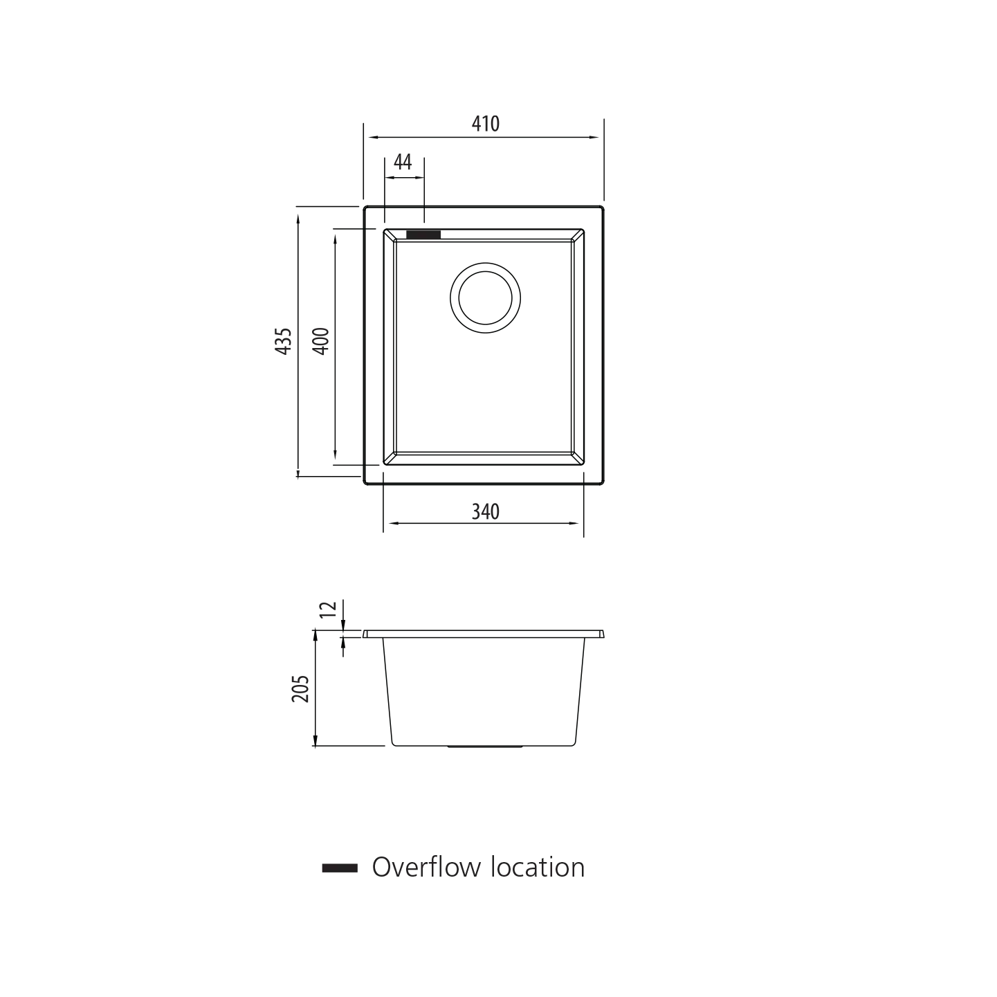 Oliveri Santorini Standard Undermount Bowls - Black - Image 2