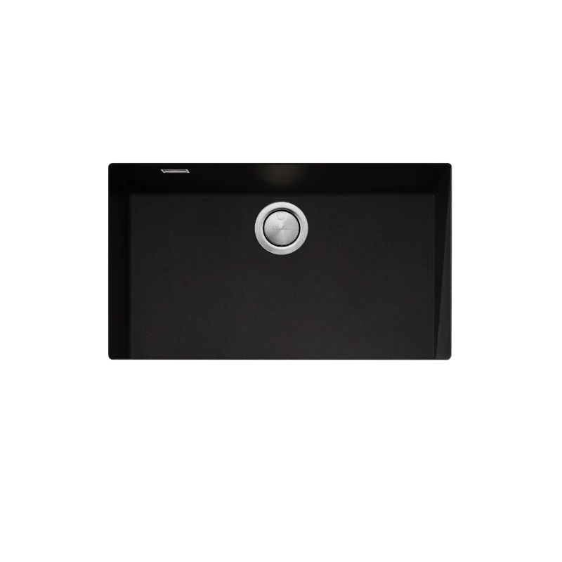 Oliveri Santorini Mega Bowl Undermount Sink - Black