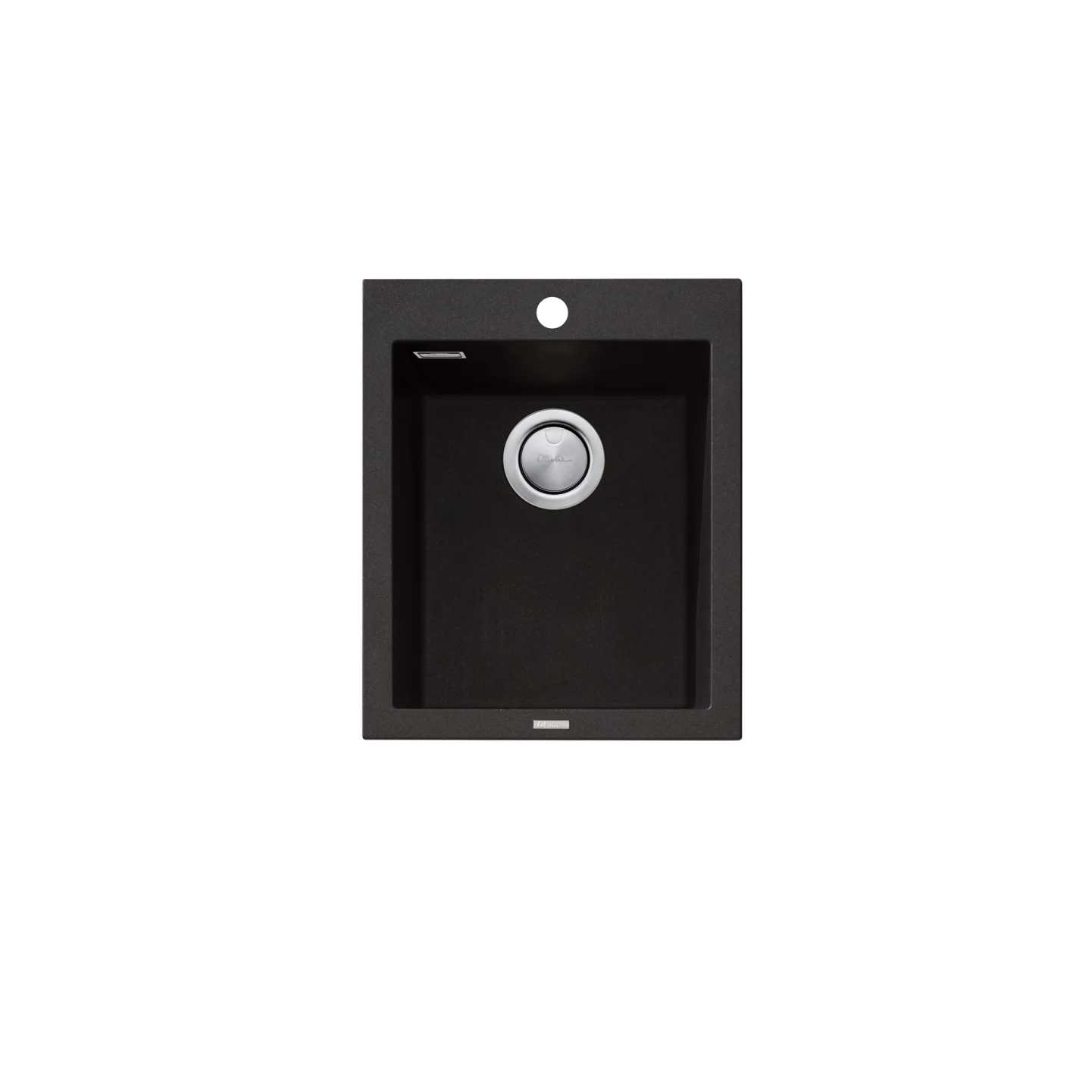 Oliveri Santorini Standard Bowl Topmount Sink - Black