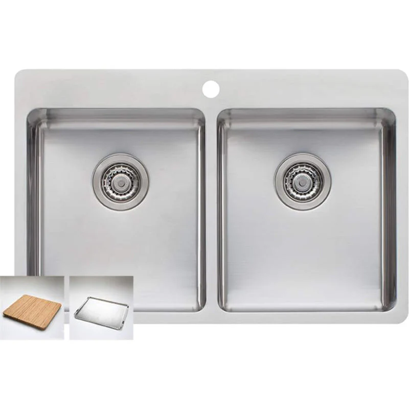Oliveri Sonetto Double Bowl Topmount Sink - Image 3