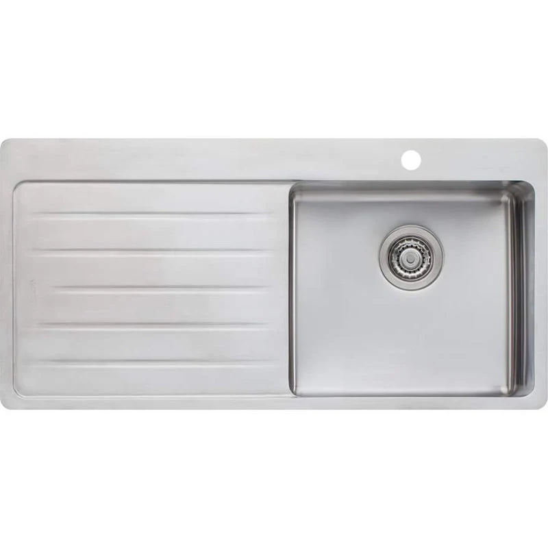 Oliveri Sonetto Single Bowl Topmount Sink With Left Hand Drainer