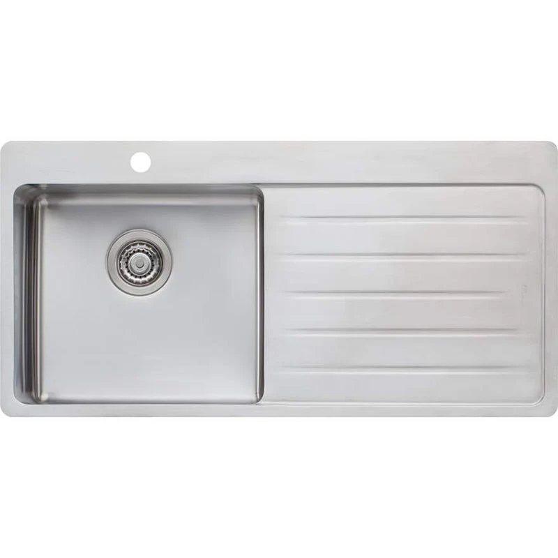 Oliveri Sonetto Single Bowl Topmount Sink With Right Hand Drainer
