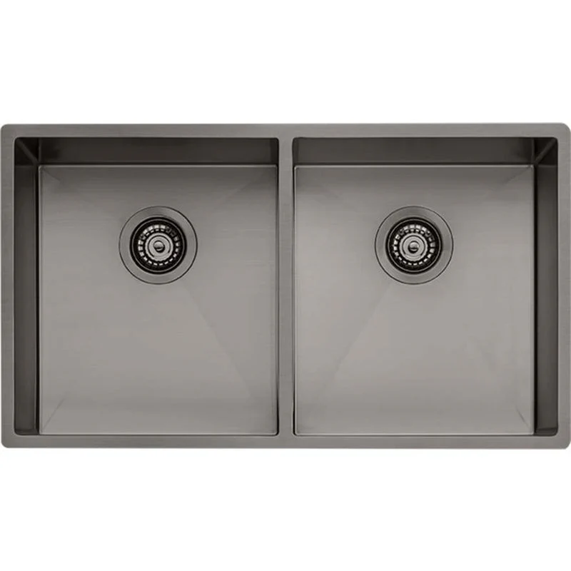 Oliveri Spectra Double Bowl Sink - Gun Metal