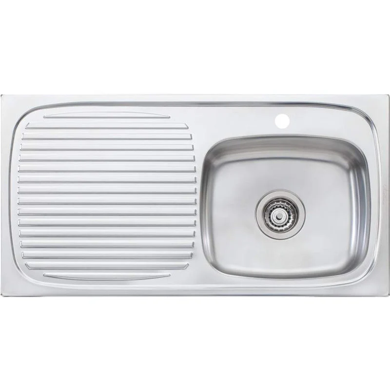 Oliveri Ultraform Single Bowl Sink With Left Hand Drainer