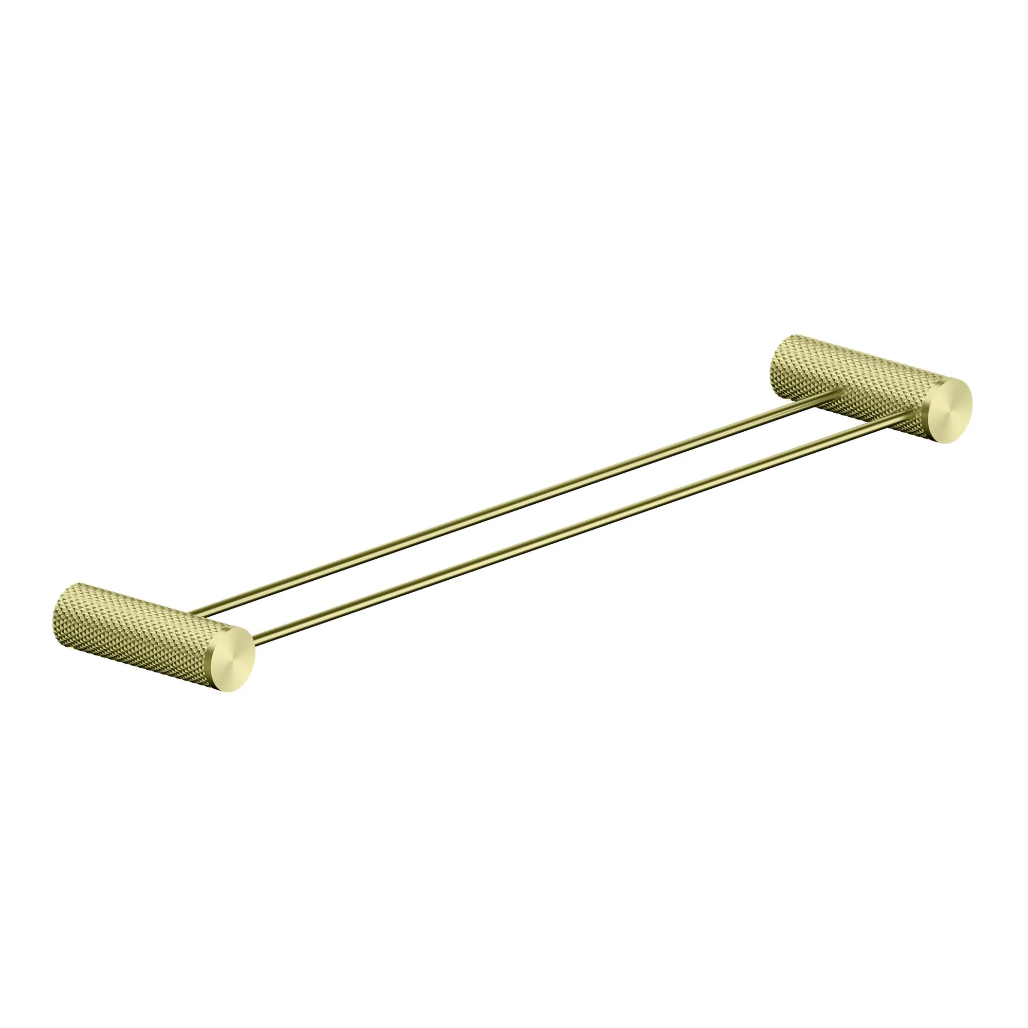Nero Opal Double Towel Rail - Brushed Gold