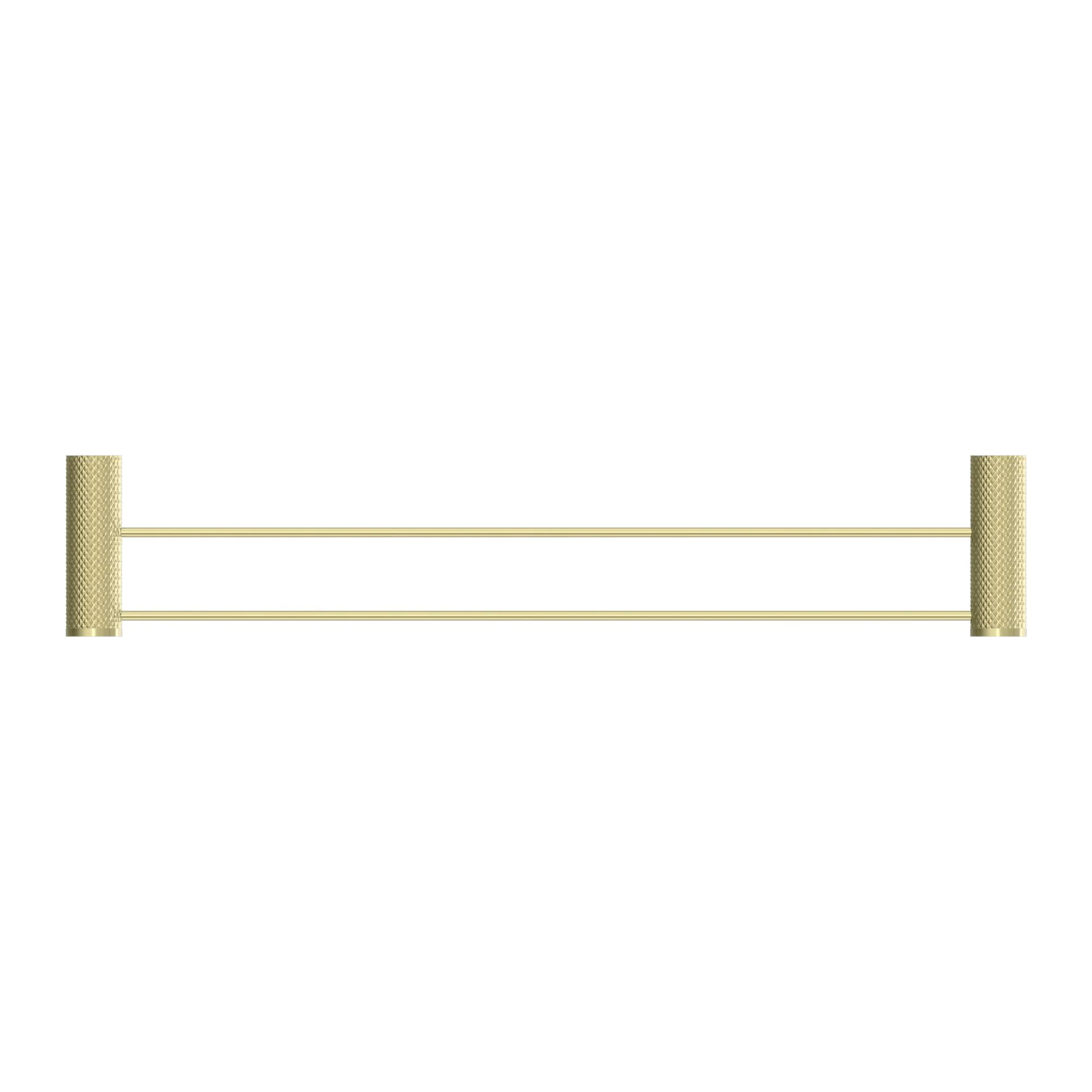 Nero Opal Double Towel Rail - Brushed Gold - Image 2