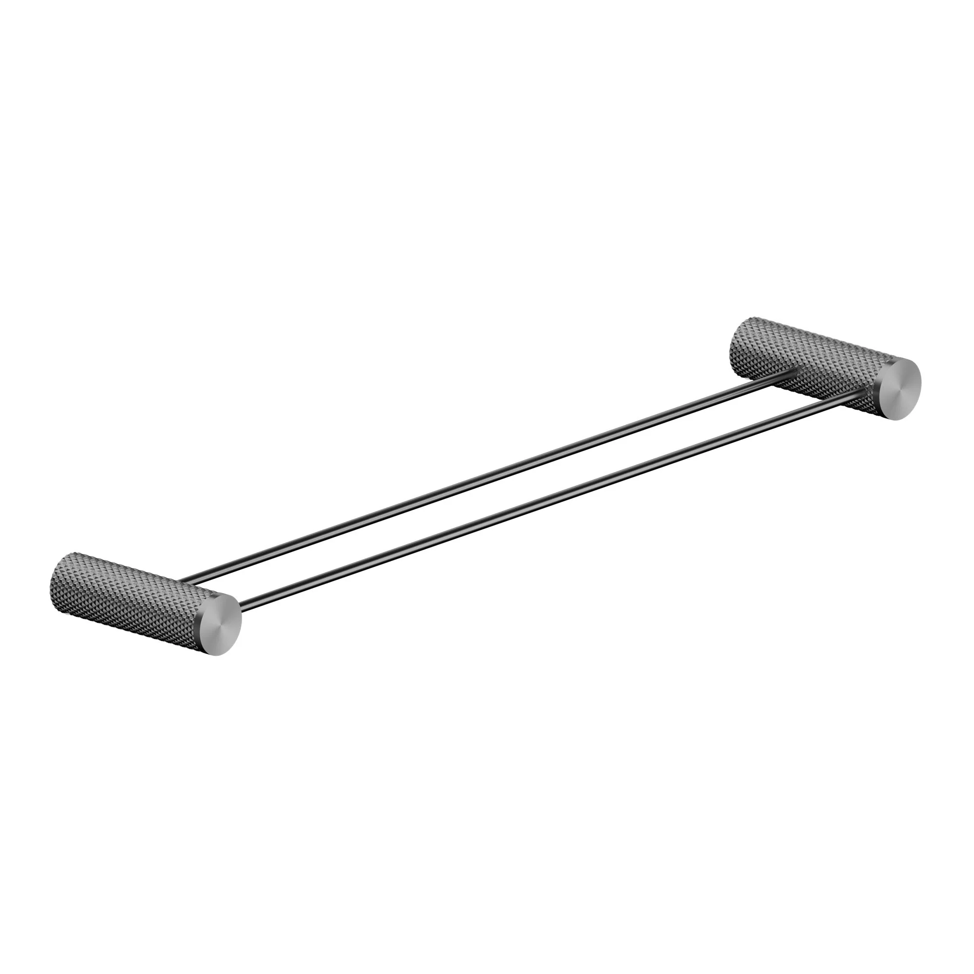 Nero Opal Double Towel Rail 600/800mm - Graphite
