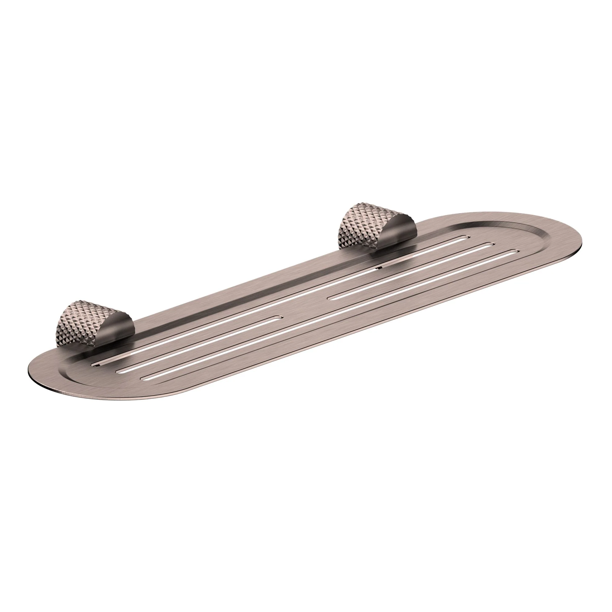 Nero Opal Metal Shower Shelf - Brushed Bronze