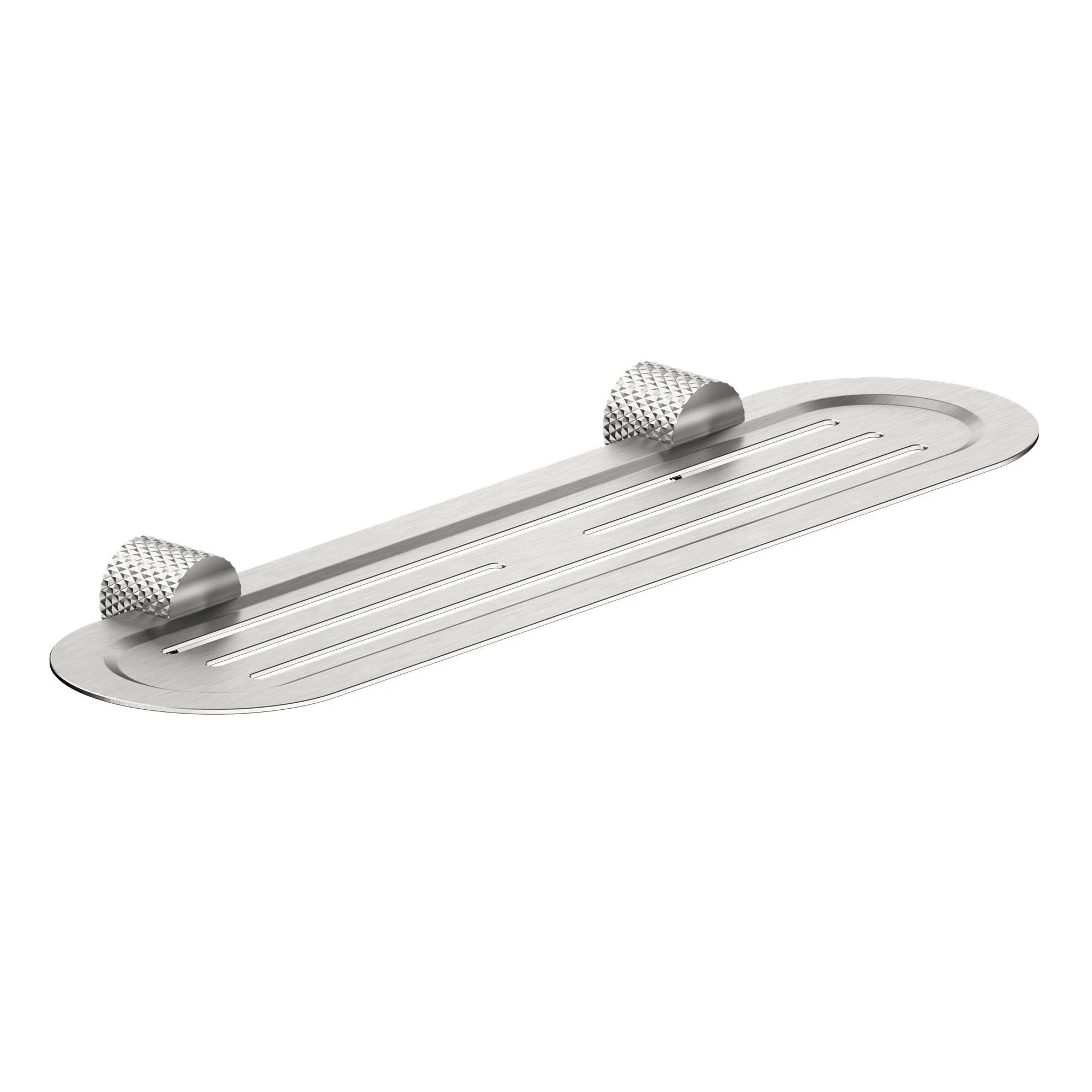 Nero Opal Metal Shower Shelf - Brushed Nickel