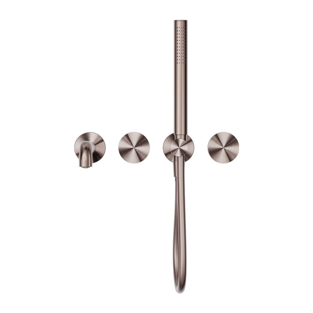 Nero Opal Progressive Shower System Separate Plate With Spout - Brushed Bronze - Image 3