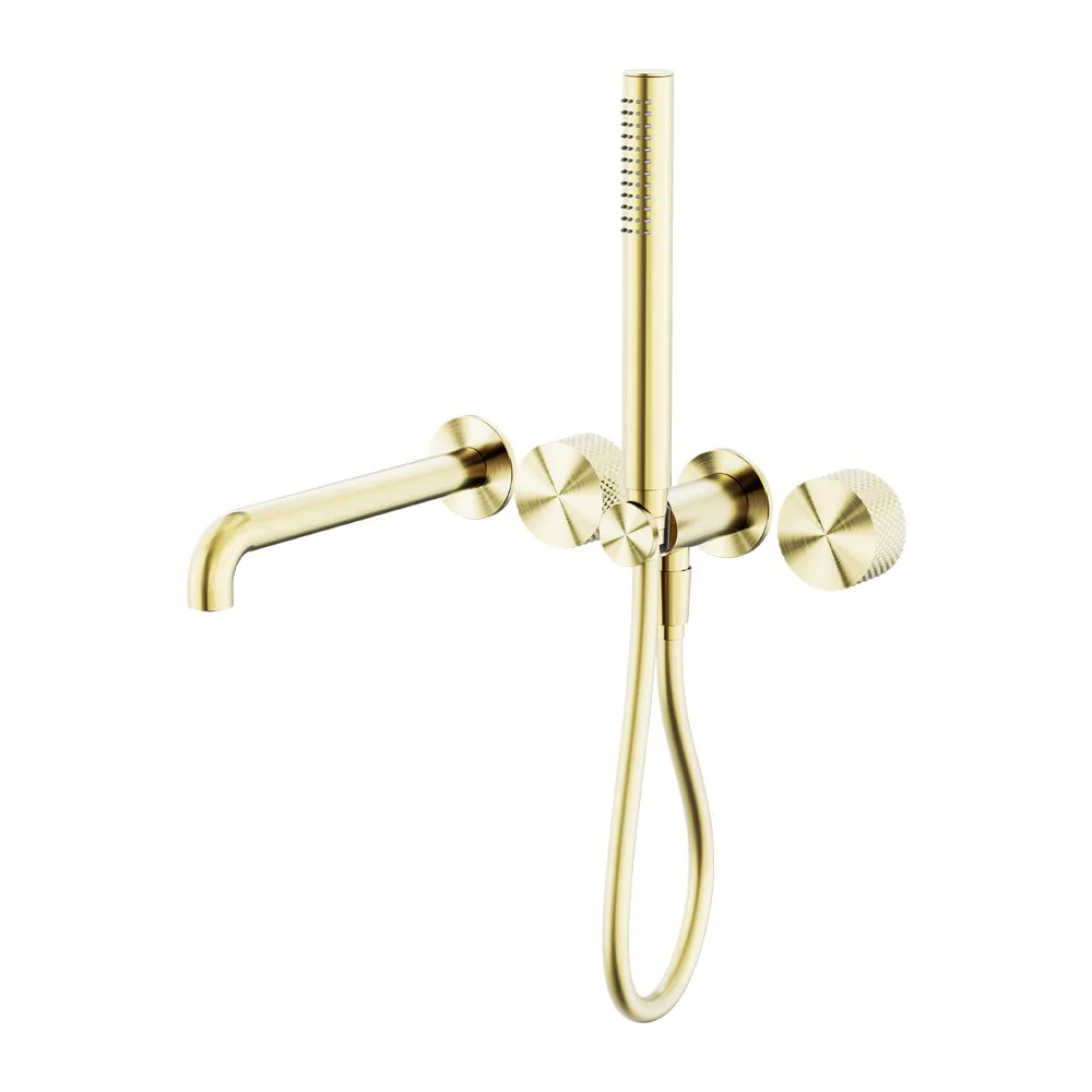 Nero Opal Progressive Shower System Separate Plate With Spout - Brushed Gold