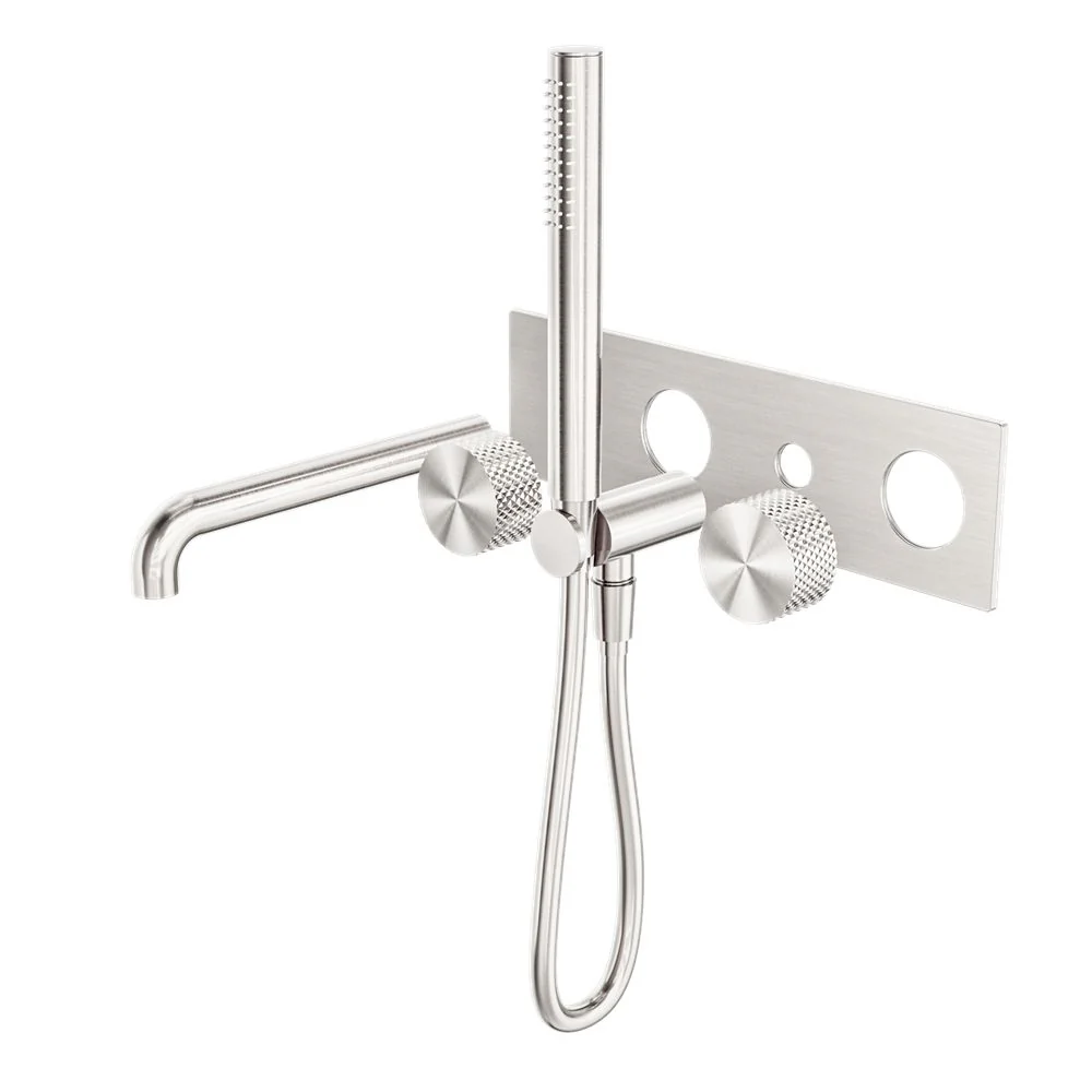 Nero Opal Progressive Shower System Separate Plate With Spout (Trim Kit Only) - Brushed Nickel