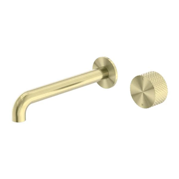 Nero Opal Progressive Wall Basin/Bath Set - Brushed Gold