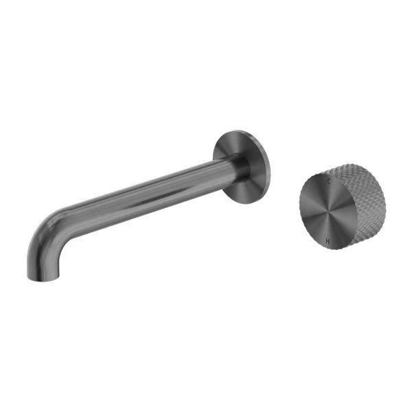Nero Opal Progressive Wall Basin/Bath Set - Graphite