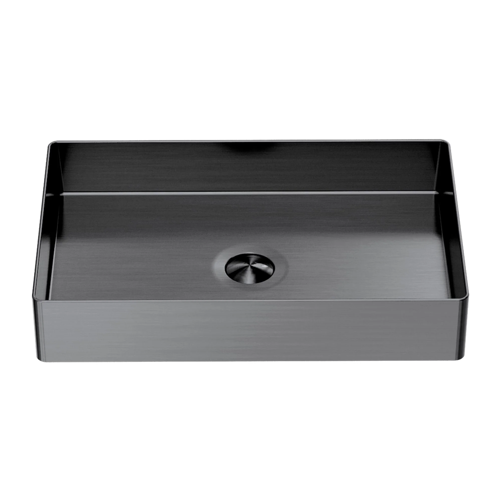 Nero Opal Rectangle Stainless Steel Basin - Graphite