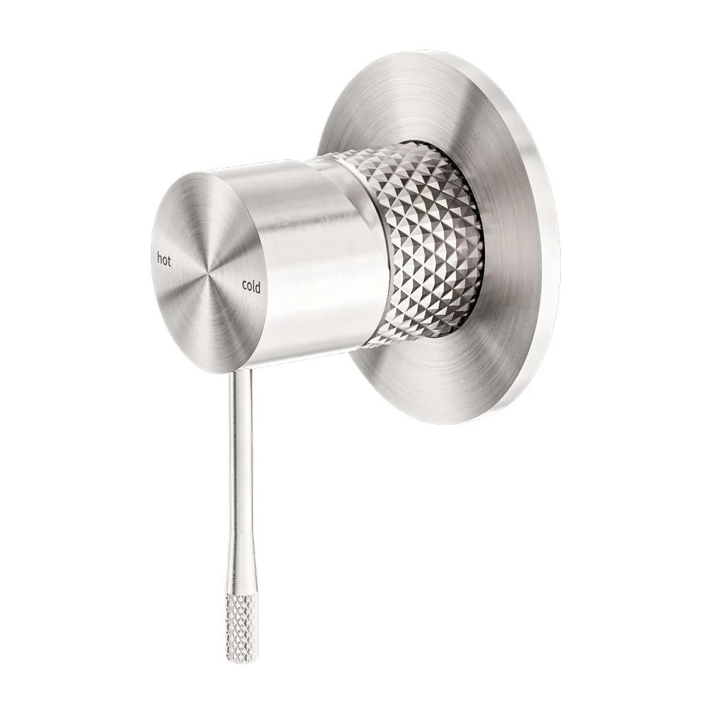 Nero Opal Shower Mixer 80mm Plate - Brushed Nickel