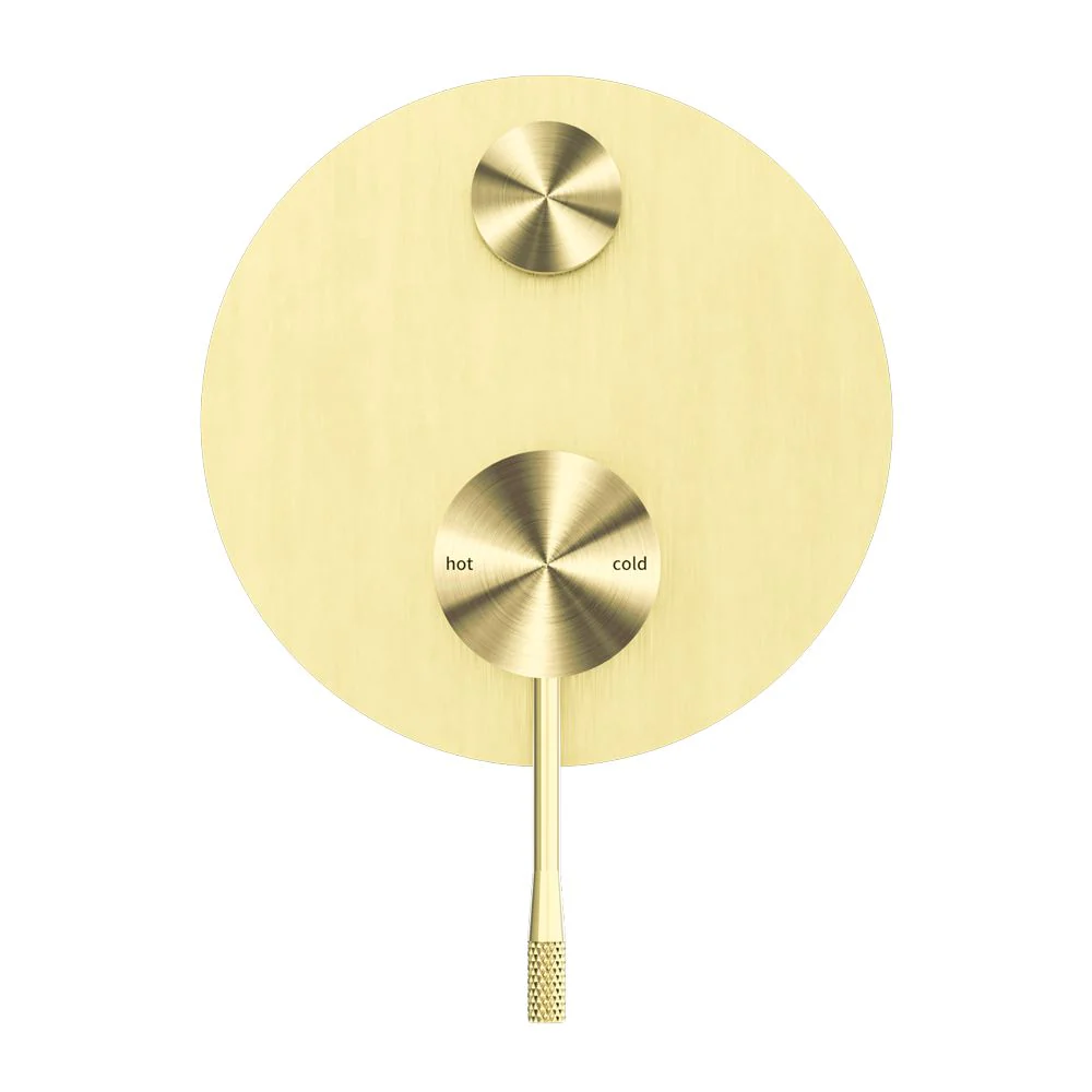 Nero Opal Shower Mixer With Diverter - Brushed Gold - Image 3