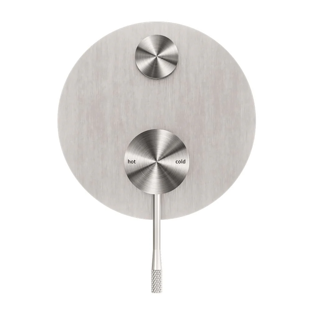 Nero Opal Shower Mixer With Diverter - Brushed Nickel - Image 3