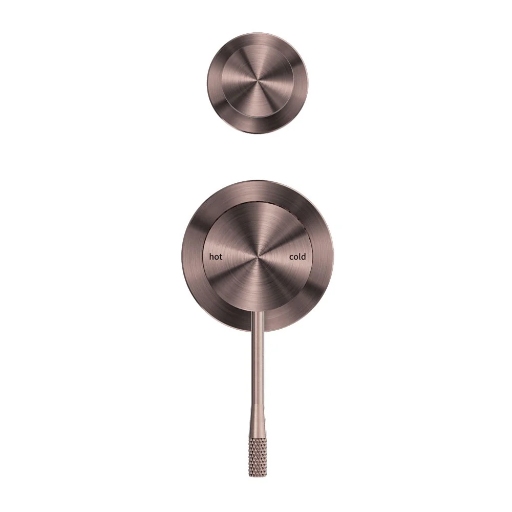 Nero Opal Shower Mixer With Diverter Separate Plate - Brushed Bronze - Image 3