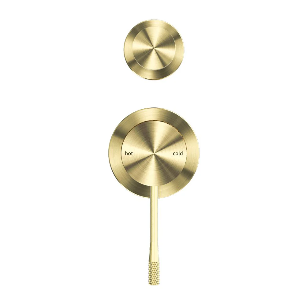 Nero Opal Shower Mixer With Diverter Separate Plate - Brushed Gold - Image 3