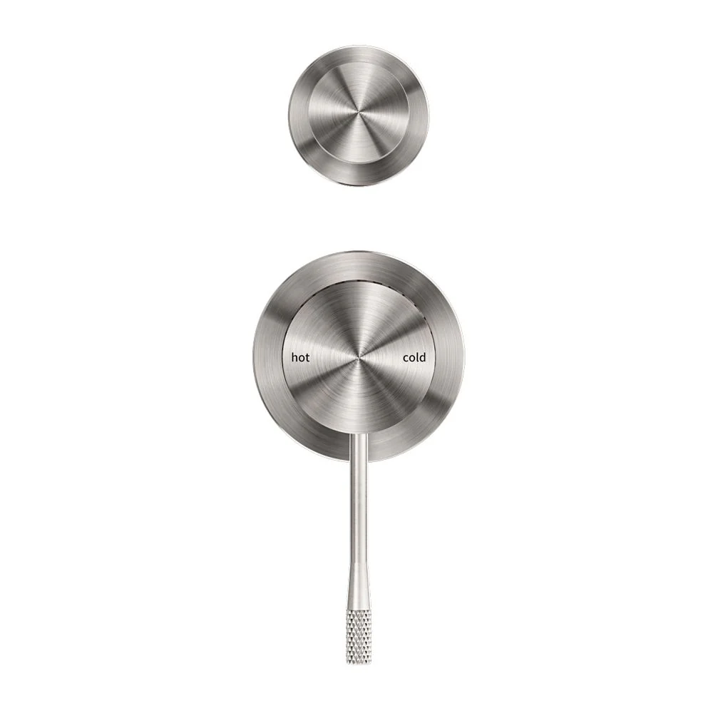 Nero Opal Shower Mixer With Diverter Separate Plate - Brushed Nickel - Image 3