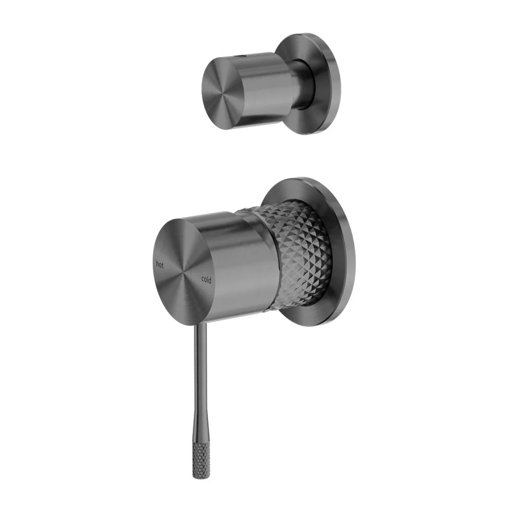Nero Opal Shower Mixer With Diverter Separate Plate - Graphite