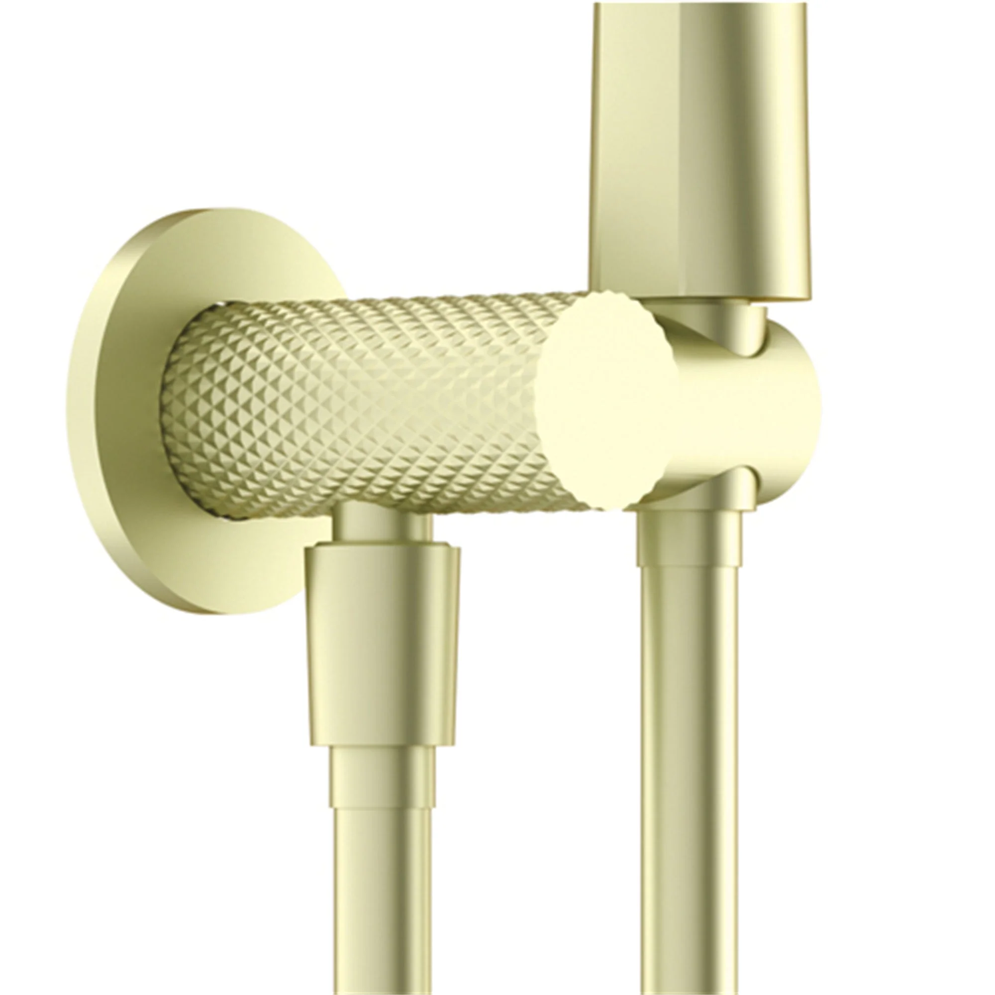 Nero Opal Shower On Bracket With Air Shower - Brushed Gold - Image 2